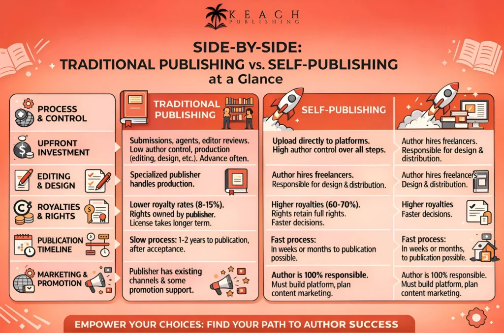 Traditional Publishing vs Self-Publishing: Which Is Better for New Authors