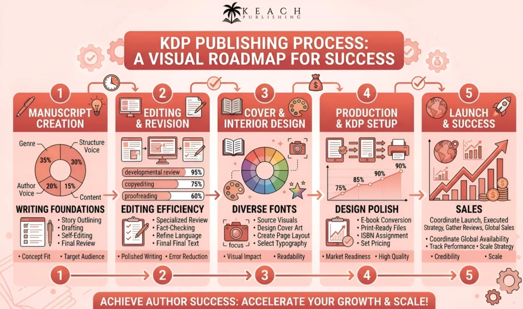 kdp Publishing process a visual roadmap For Success
